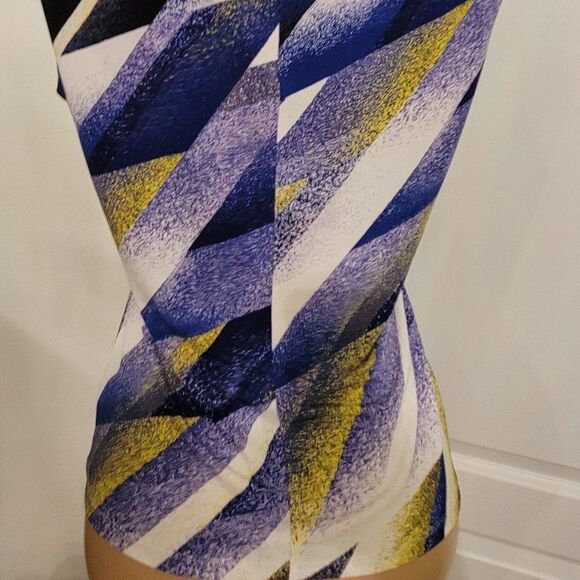 BRAND NEW YELLOW & PURPLE CALVIN KLEIN TOP - Picture 14 of 15